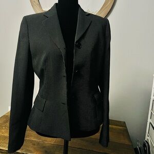 Women’s Black With White Polka-dots Blazer Size 4